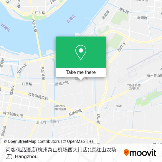 尚客优品酒店(杭州萧山机场西大门店)(原红山农场店) map