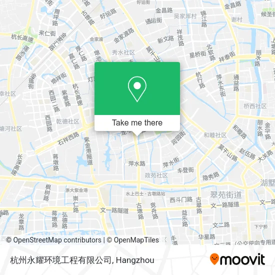 杭州永耀环境工程有限公司 map