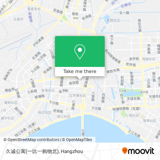 久诚公寓(一比一购物北) map