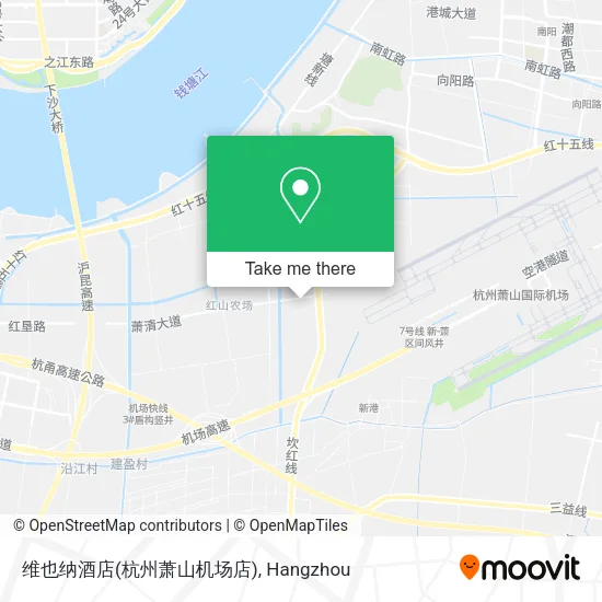 维也纳酒店(杭州萧山机场店) map