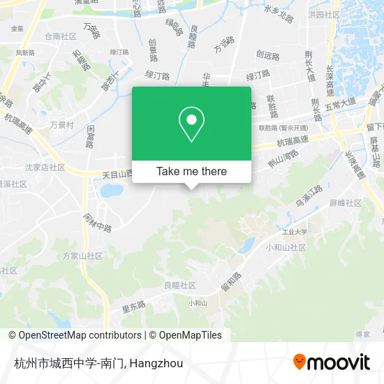 杭州市城西中学-南门 map
