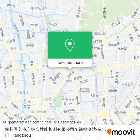 杭州景芳汽车综合性能检测有限公司车辆检测站-东北门 map