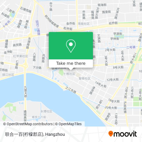 联合一百(柠檬郡店) map