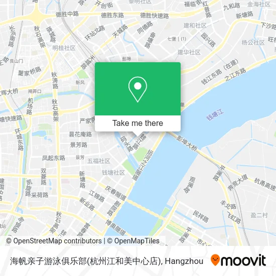 海帆亲子游泳俱乐部(杭州江和美中心店) map