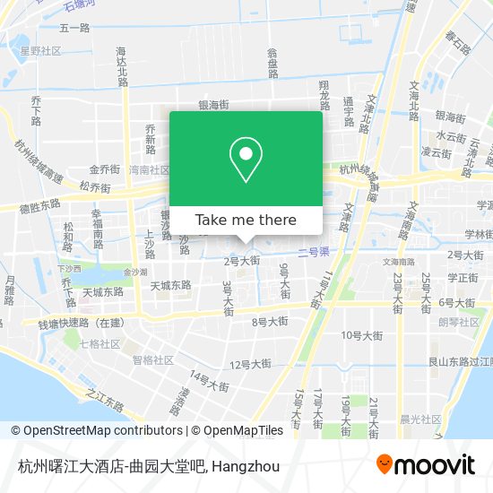 杭州曙江大酒店-曲园大堂吧 map