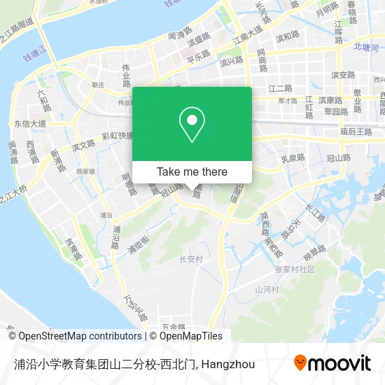 浦沿小学教育集团山二分校-西北门 map