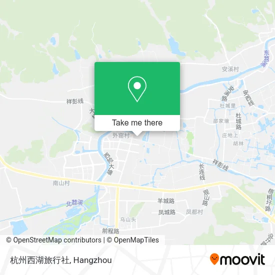 杭州西湖旅行社 map