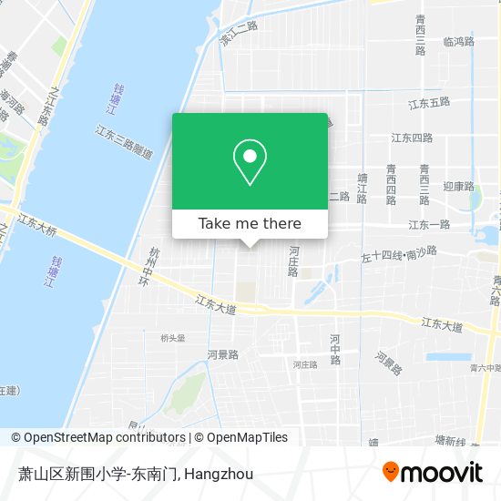 萧山区新围小学-东南门 map