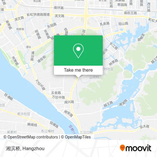 湘滨桥 map