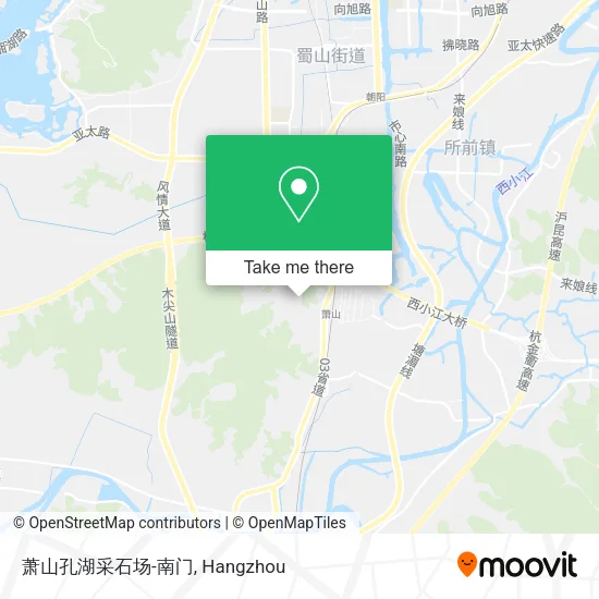 萧山孔湖采石场-南门 map