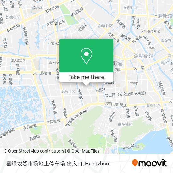 嘉绿农贸市场地上停车场-出入口 map