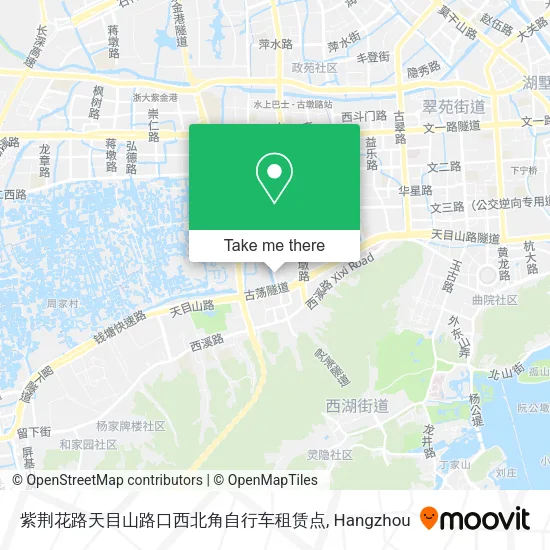 紫荆花路天目山路口西北角自行车租赁点 map