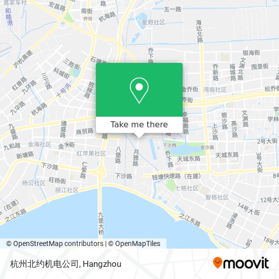 杭州北约机电公司 map
