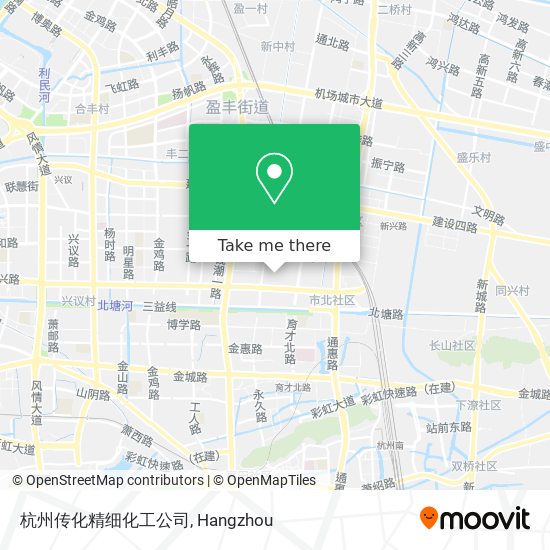 杭州传化精细化工公司 map