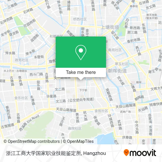 浙江工商大学国家职业技能鉴定所 map