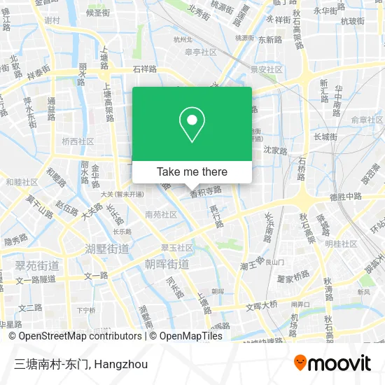 三塘南村-东门 map