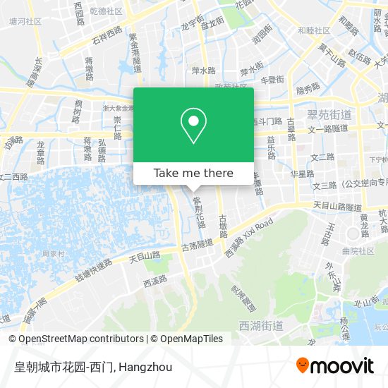 皇朝城市花园-西门 map