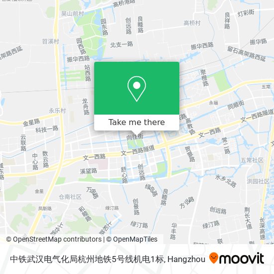 中铁武汉电气化局杭州地铁5号线机电1标 map