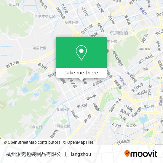 杭州派壳包装制品有限公司 map