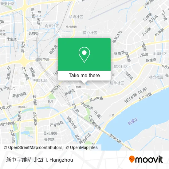 新中宇维萨-北2门 map