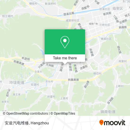 安途汽电维修 map
