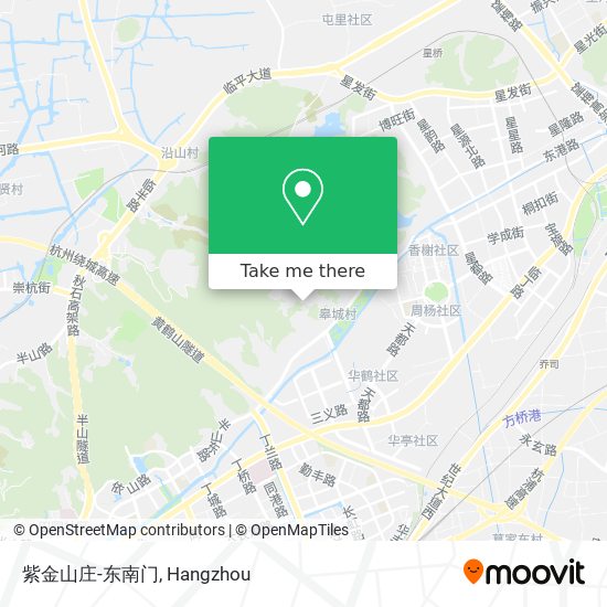 紫金山庄-东南门 map