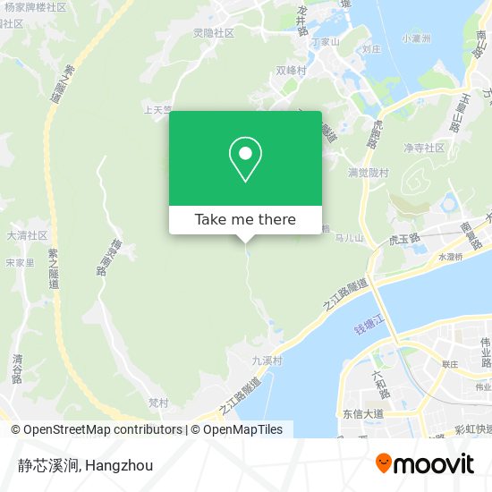 静芯溪涧 map