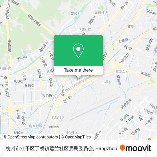 杭州市江干区丁桥镇蕙兰社区居民委员会 map