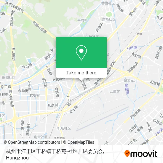 杭州市江干区丁桥镇丁桥苑-社区居民委员会 map