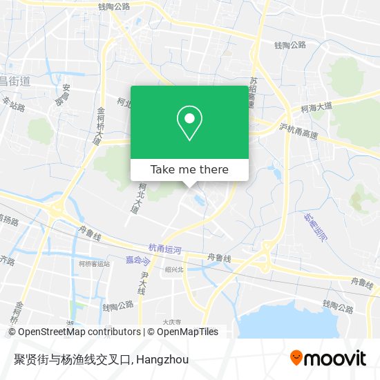 聚贤街与杨渔线交叉口 map