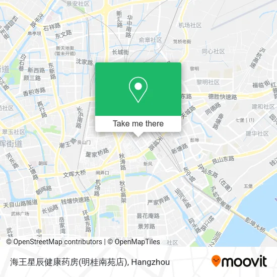 海王星辰健康药房(明桂南苑店) map