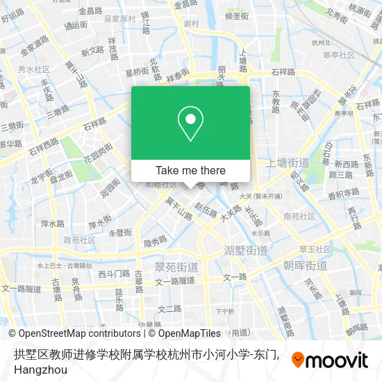 拱墅区教师进修学校附属学校杭州市小河小学-东门 map