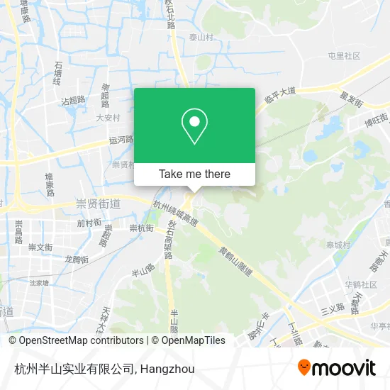 杭州半山实业有限公司 map