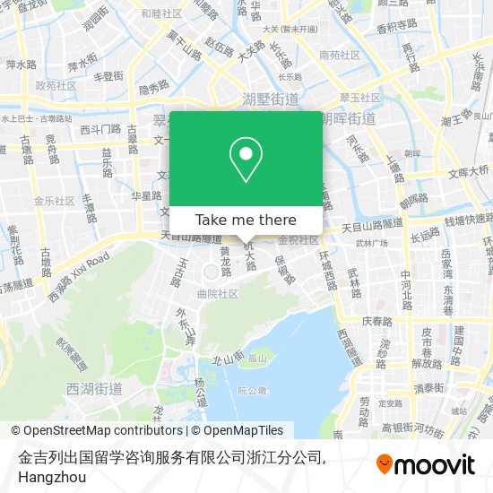 金吉列出国留学咨询服务有限公司浙江分公司 map