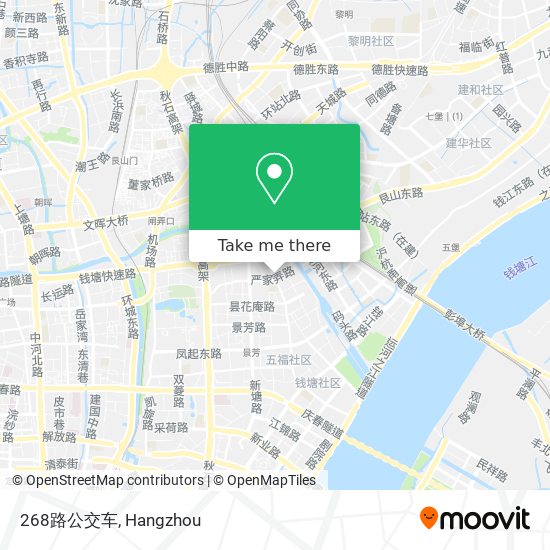 268路公交车 map