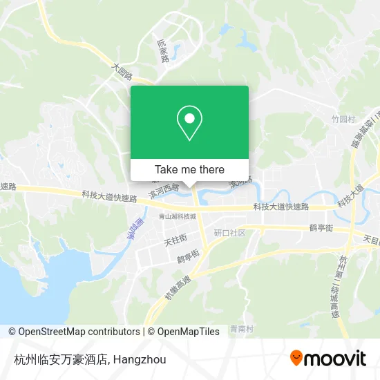 杭州临安万豪酒店 map