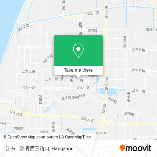 江东二路青西三路口 map