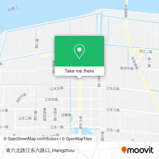 青六北路江东六路口 map