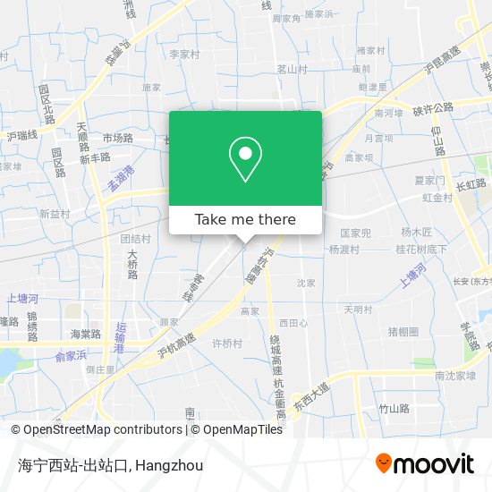 海宁西站-出站口 map