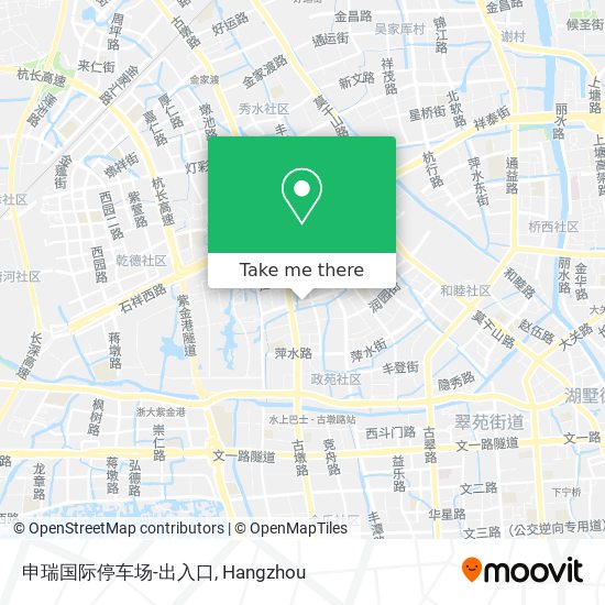 申瑞国际停车场-出入口 map