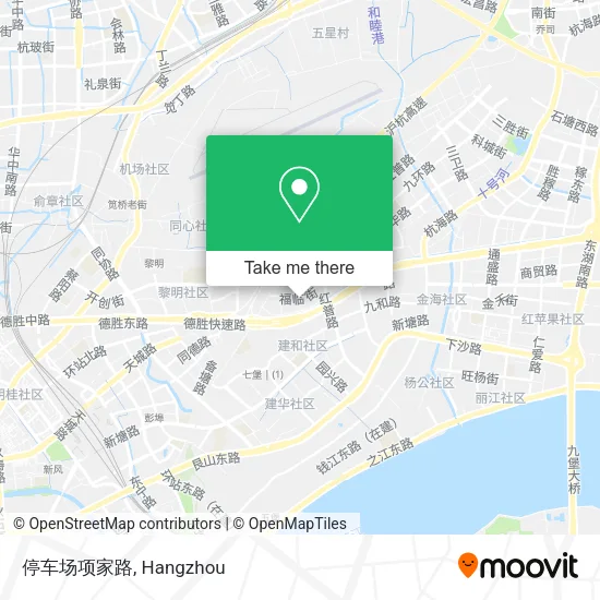 停车场项家路 map