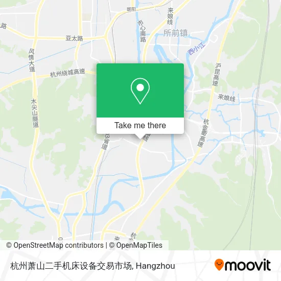 杭州萧山二手机床设备交易市场 map