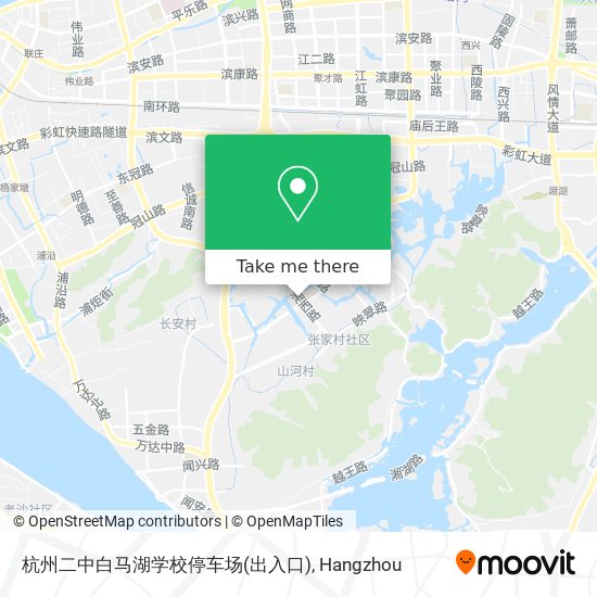 杭州二中白马湖学校停车场(出入口) map