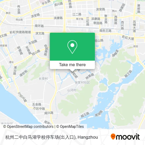 杭州二中白马湖学校停车场(出入口) map