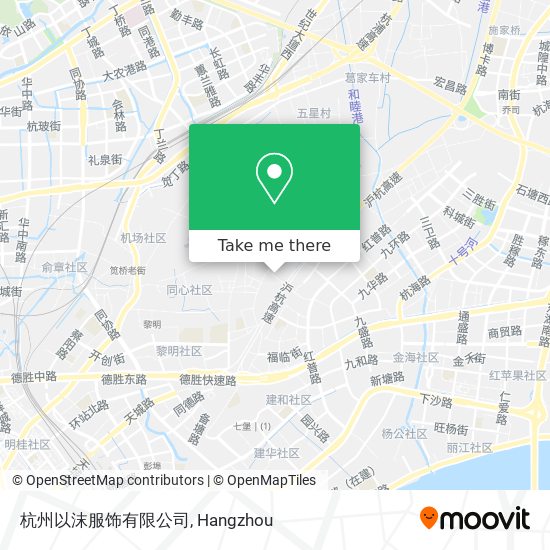 杭州以沫服饰有限公司 map