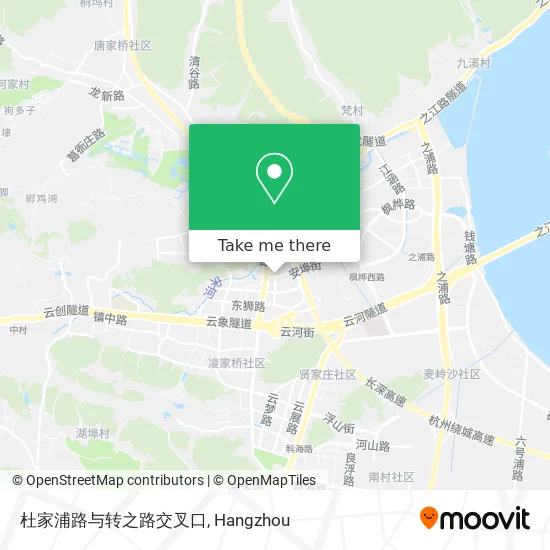杜家浦路与转之路交叉口 map