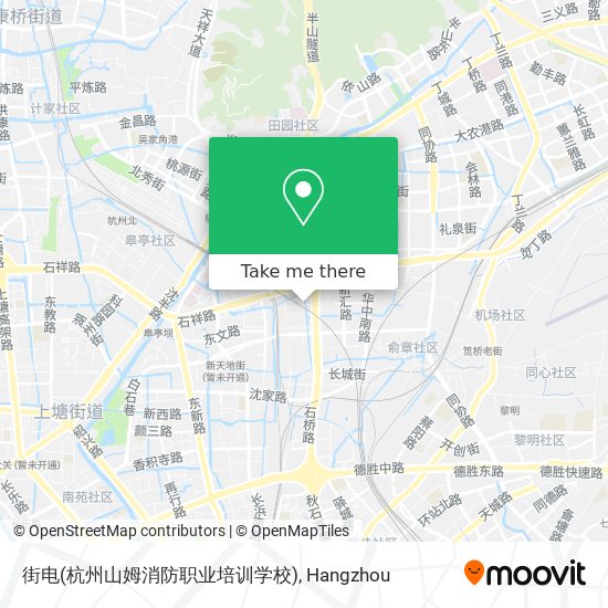 街电(杭州山姆消防职业培训学校) map