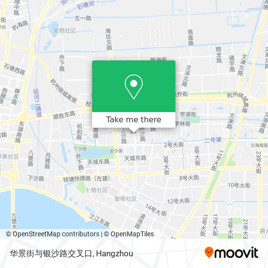 华景街与银沙路交叉口 map