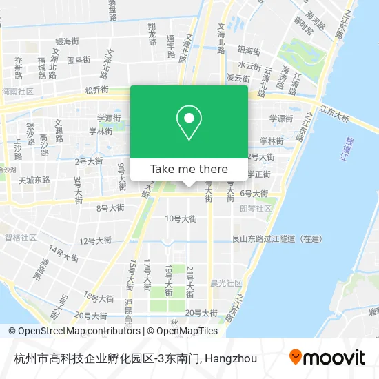 杭州市高科技企业孵化园区-3东南门 map