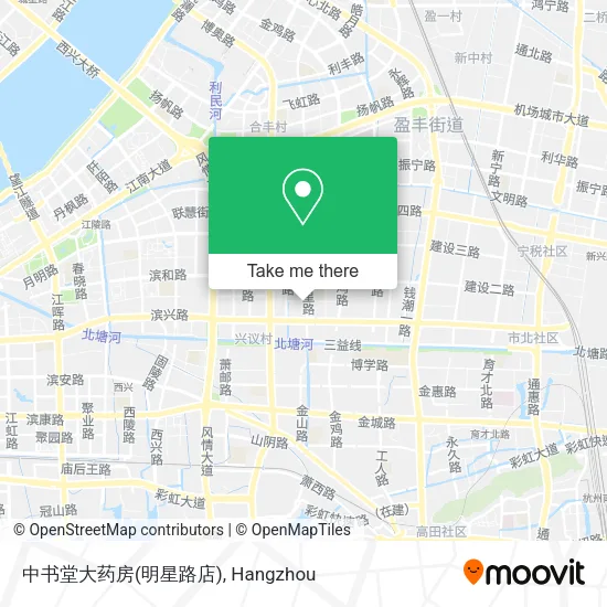 中书堂大药房(明星路店) map
